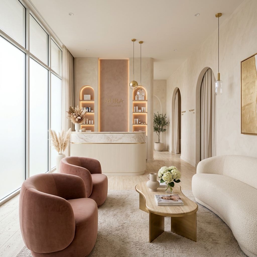 Intérieur du salon de beauté